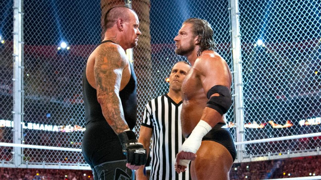 wwe wrestlemania 28 hell in a cell undertaker triple h