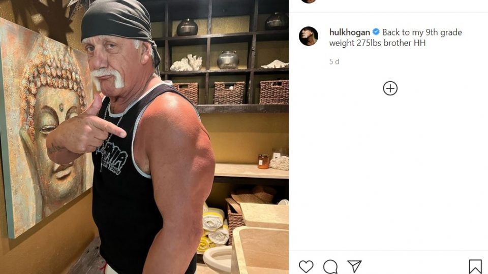 Hulk Hogan shows weight loss