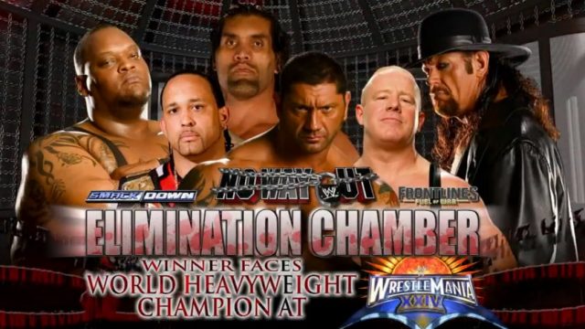 wwe elimination chamber no way out 2008 world title