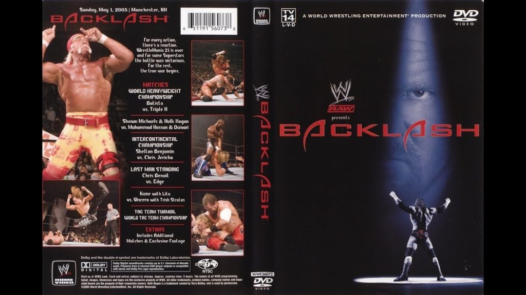 wwe backlash 2005 dvd