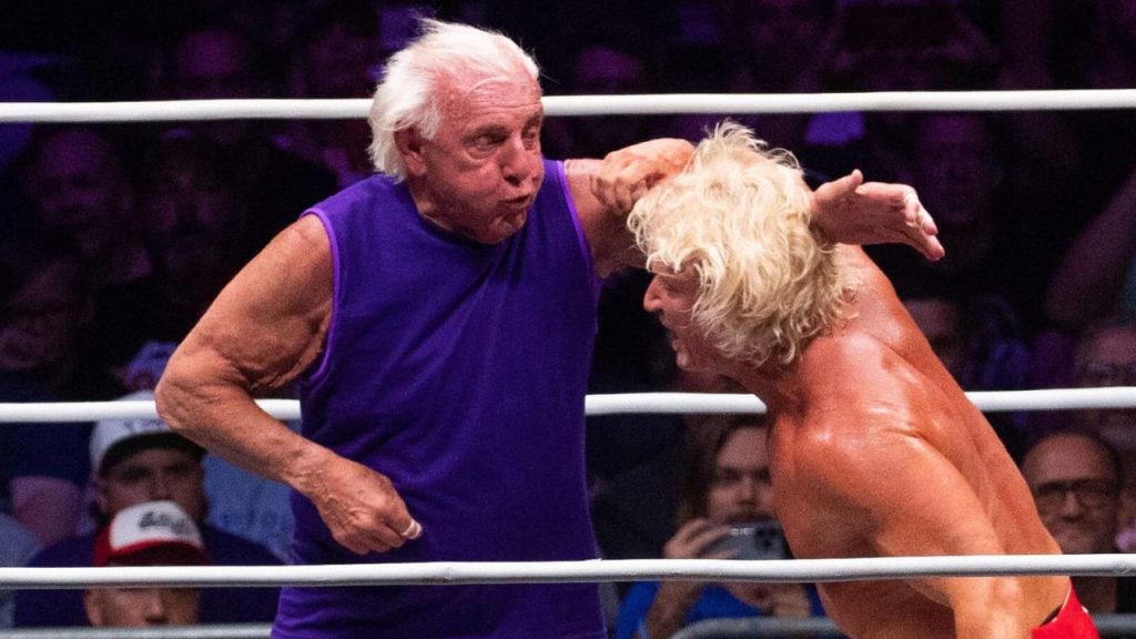 Ric Flair fights Jeff Jarrett