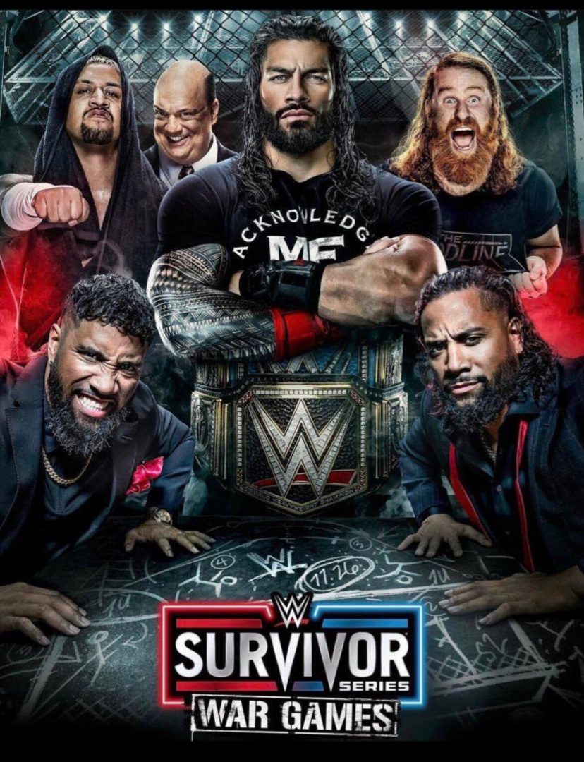 WWE Survivor Series Poster Features The Bloodline TJR Wrestling