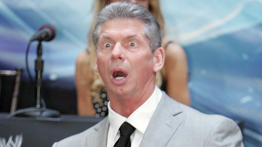 Vince McMahon open mouthed