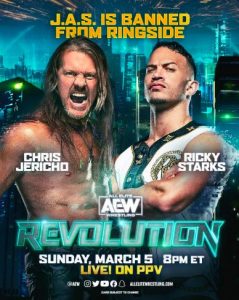AEW Ricky Starks Chris Jericho Match Graphic 1