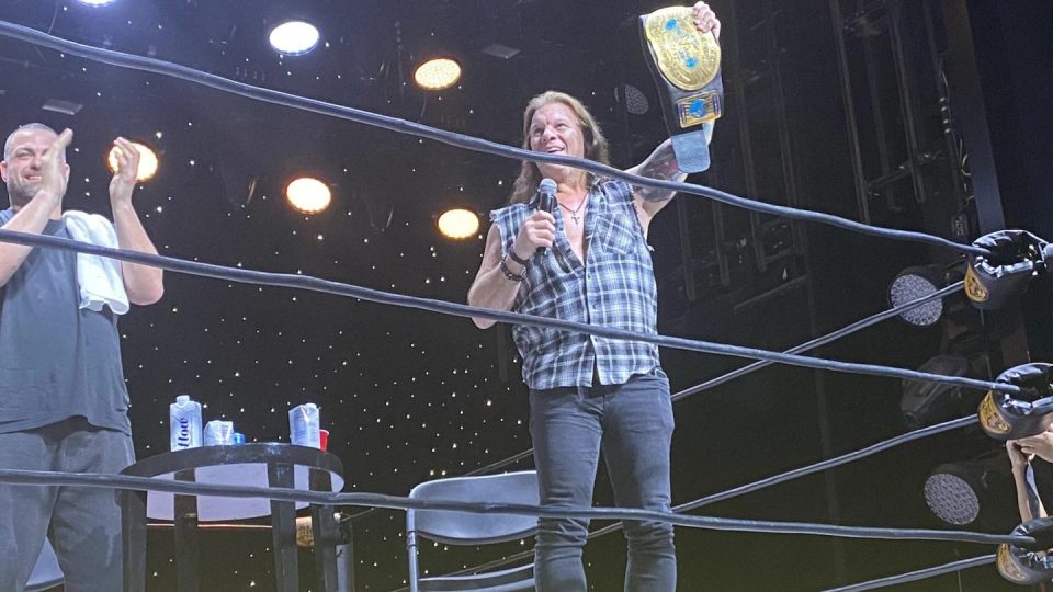 Chris Jericho with his first Intercontinental Championship