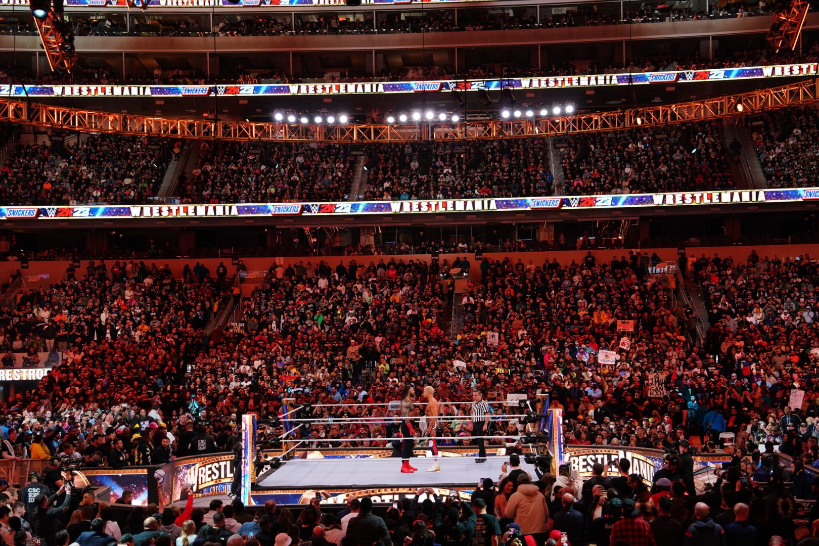 WWE sets record gate for WrestleMania at SoFi
