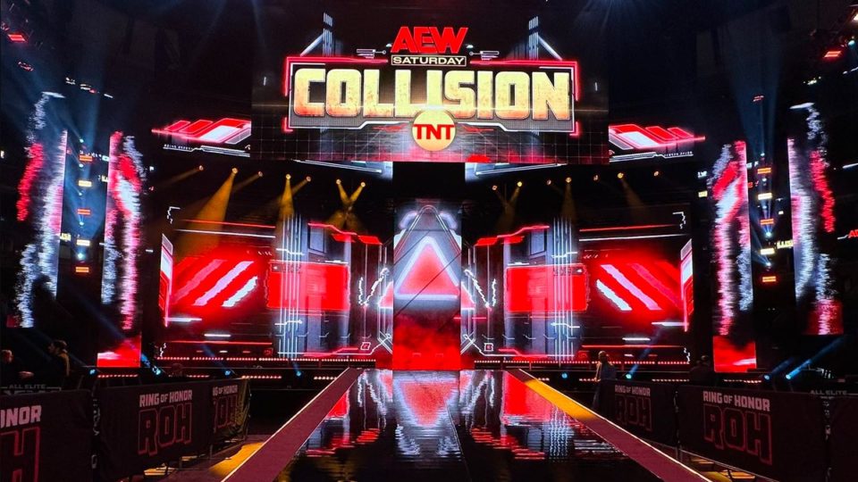 aew collision saturday stage