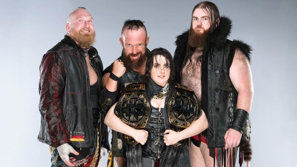 SAnitY with their NXT Tag Team Championship