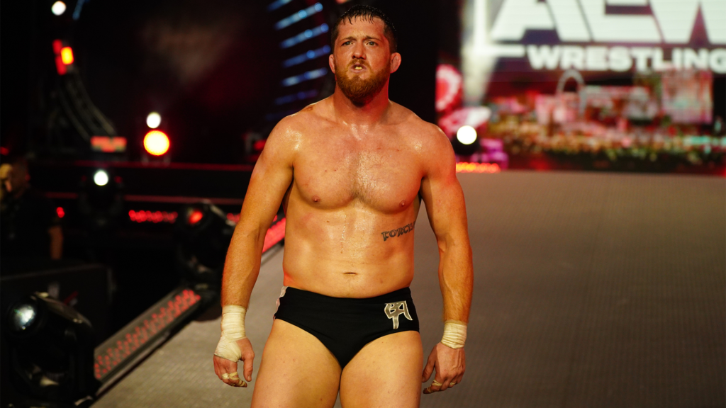 Kyle O'Reilly standing on the ramp in AEW