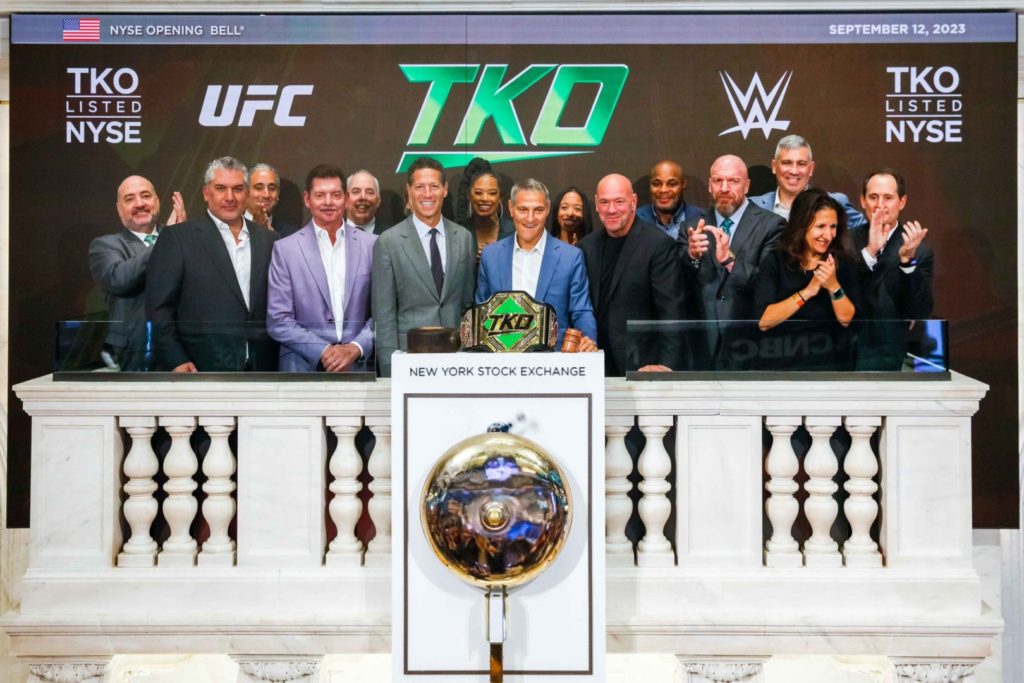 WWE UFC TKO Group Holdings being listed on the New York Stock Exchange