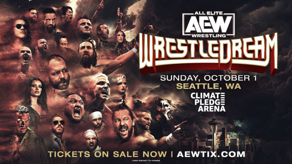 The poster for AEW WrestleDream 2023