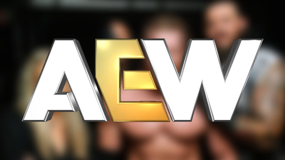 AEW logo over blurred House of Black