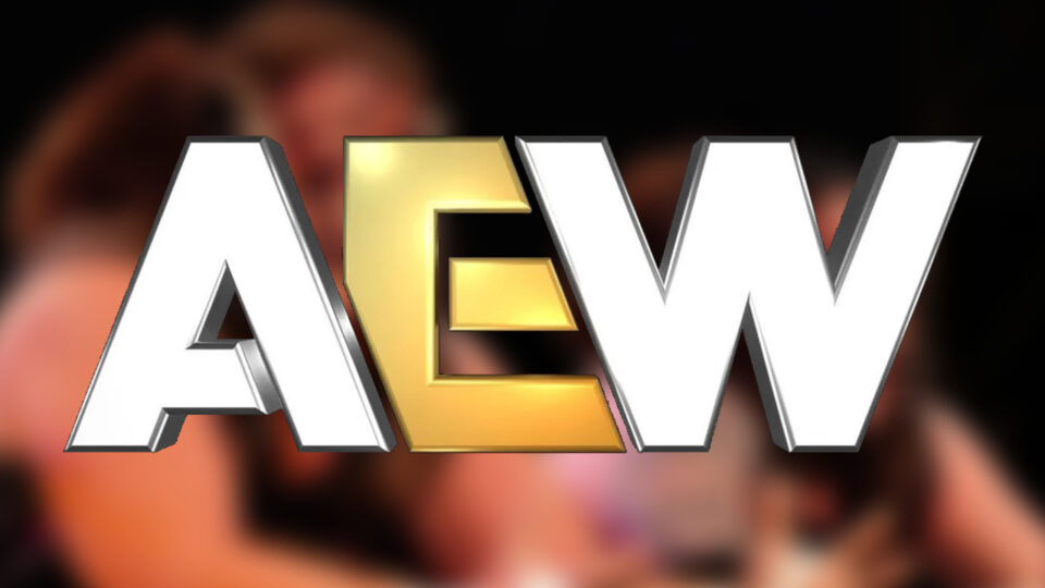 AEW logo over blurred Iron Savages